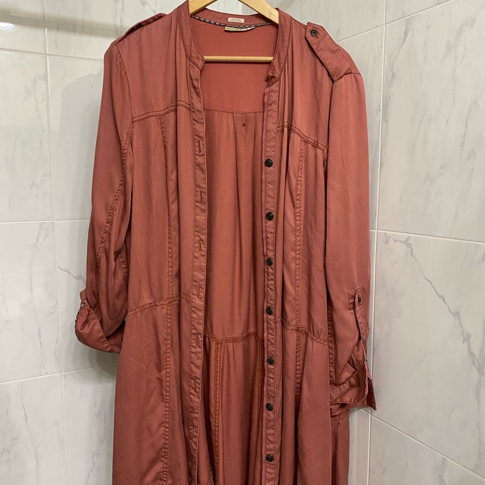 Holding Horses Pink Shirt Dress